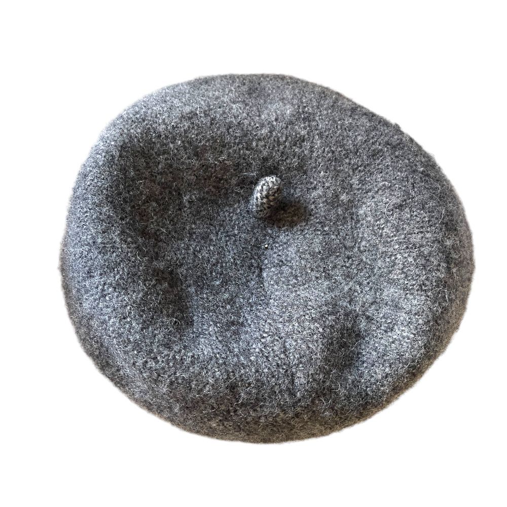 Badgley Mischka Grey Wool Beret